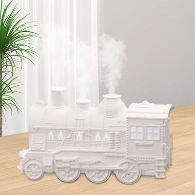 Diffuseurs d'Huiles Essentielles Humidificateur 300ml Prise Adaptateur UK Multiusage Blanc Design Train Arôme