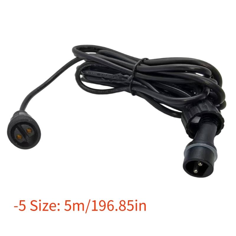Waterproof Solar Panel Connectors Extension Cable Double Seal Design Suitable for Outdoor Lighting in Rainy Environments