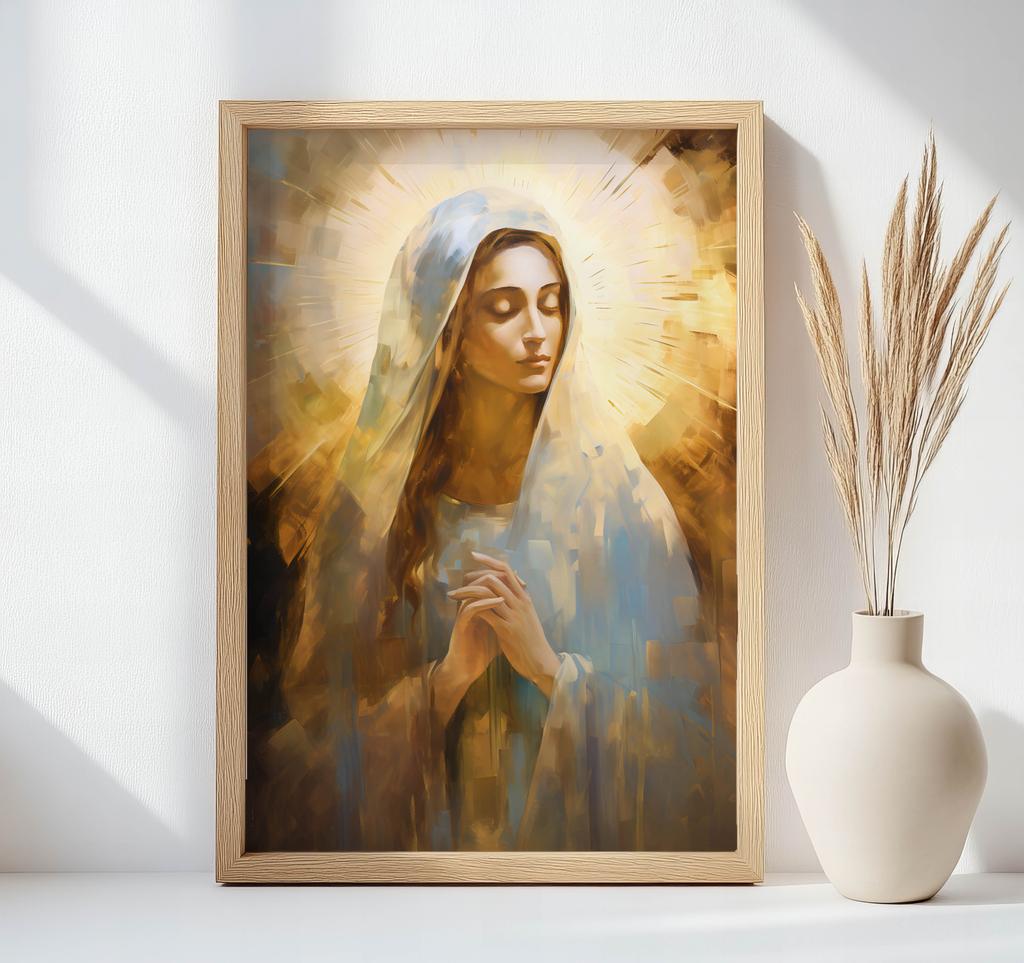 Poster Himmlische Gnade Poster Himmlische Gnade, 70X100 Cm, Ohne Rahmen, Premium-Leinwand auf Keilrahmen