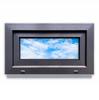 Fereastră PVC Antracit 70x40 Stânga, Nouă 700x400 Mm Deschidere Basculantă, Dublu Geam