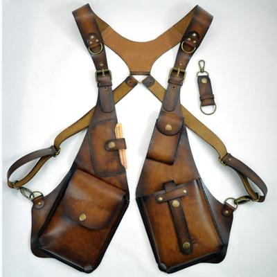 Nueva Bolsa Cruzada de Cuero Retro Europea para Hombro Cuadrada para Teléfono al Aire Libre para Hombres Mujeres Uso Diario Casual