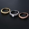 18K Multi Gold Ring 3pc Set for Women Natural Diamond with Diamond Jewelry Anillos De Bizuteria Anillos Mujer Gemstone Rings Box