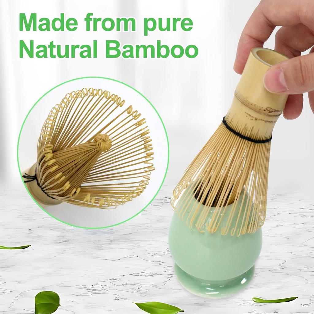 Valuetom Matcha Tea Ceremony Set Tea Chasen Matcha and Tea Perfect for and Perfect Birthday Gifts Set, 6-Piece (Katakuchi Bowl, Chasen, Chashaku,