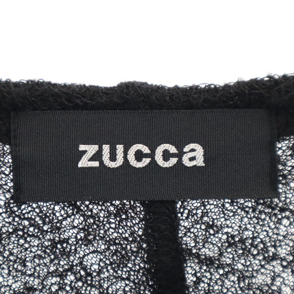 ZUCCa Made In Japan Long Sleeve Knit Switching One Piece M Black Women Used