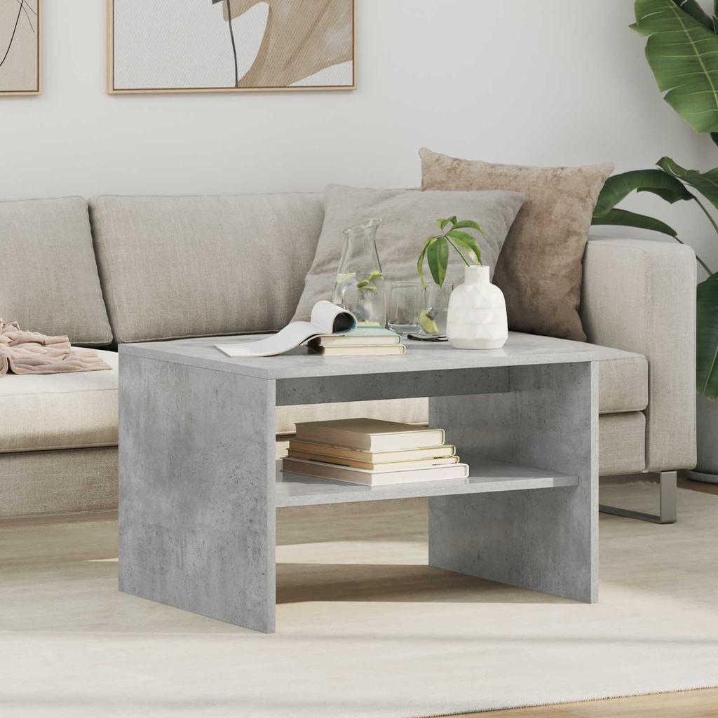 Coffee Table Concrete Grey 60 x 50 x 40 cm Engineered Wood
