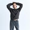 Roxy Crew Neck Sweatshirt with Fleece Lining and a Loose Fit Women's (BBK)