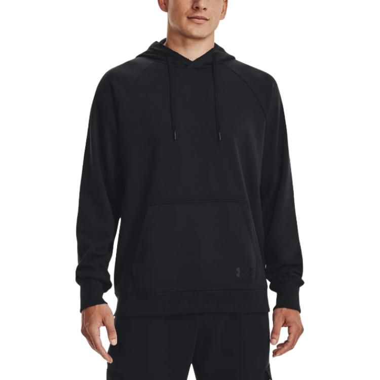Under Armour Düz Renk Kapüşonlu Erkek Üstleri Siyah 1378598-001