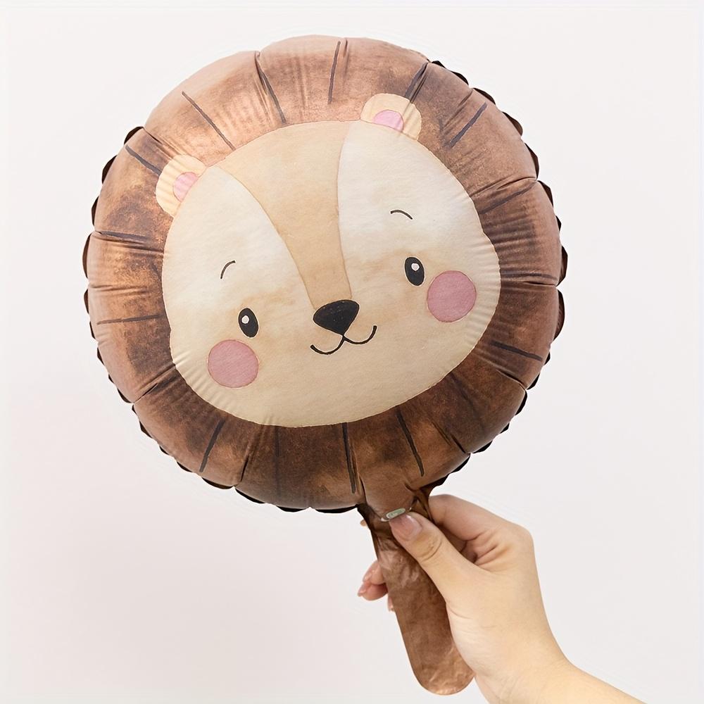 Cartoon Animal Head Balloons Monkey Lion Tiger Zebra Giraffe Balloon for Birthday Party Decoration Jungle Party Decoration Gift