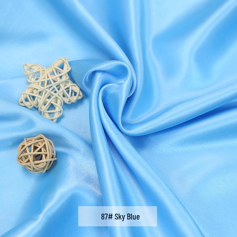 Plain Glossy Imitation Silk Satin Fabric for Clothing, Lining, & Decoration
