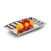 Japanese Style Hammered Stainless Steel Square Plate
