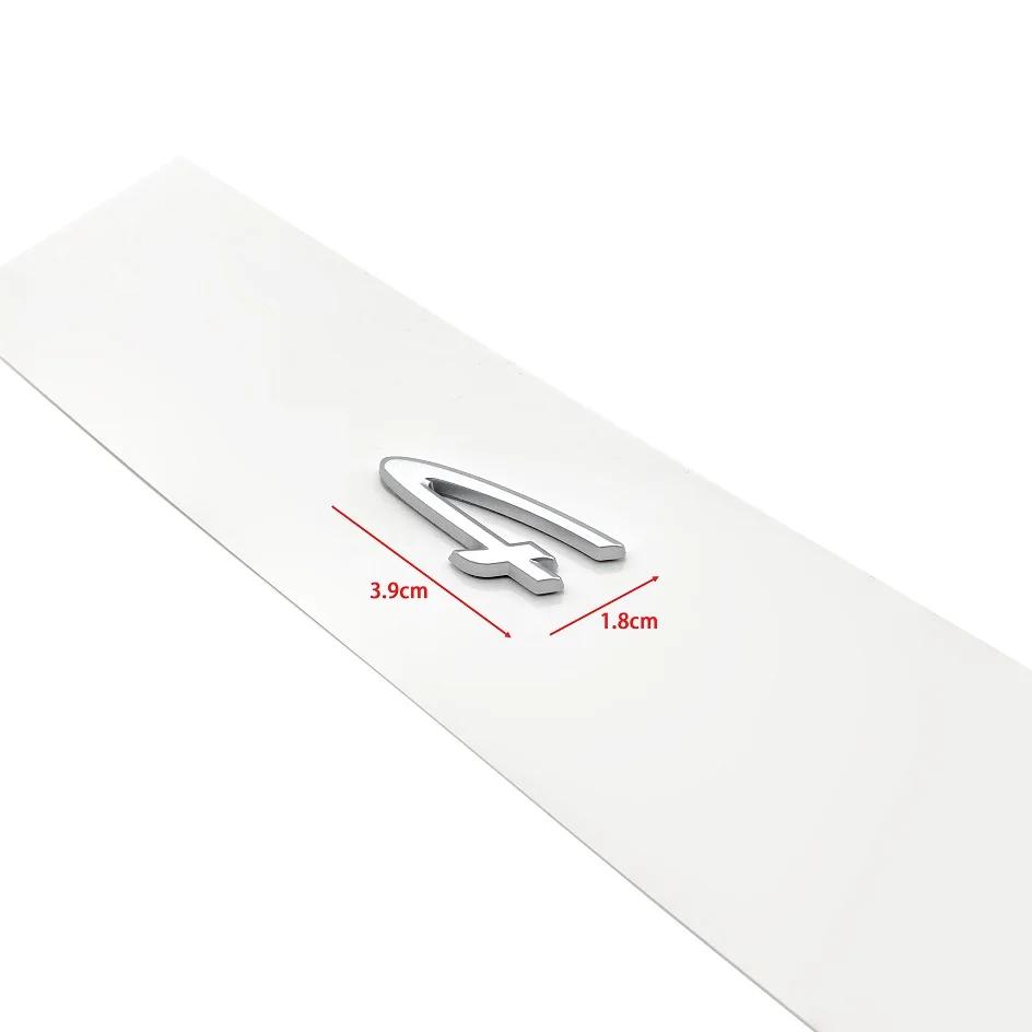 CKM3  1pcs Car Rear Sticker Styling Accessories 4 S Letter Emblem Car Fender Side sticker Rear Bumper Tail Door Trunk Logo