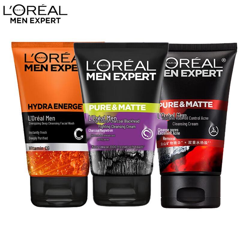 

L Oréal Men Expert Hydra Energetic Очищающее средство для лица 3 шт.