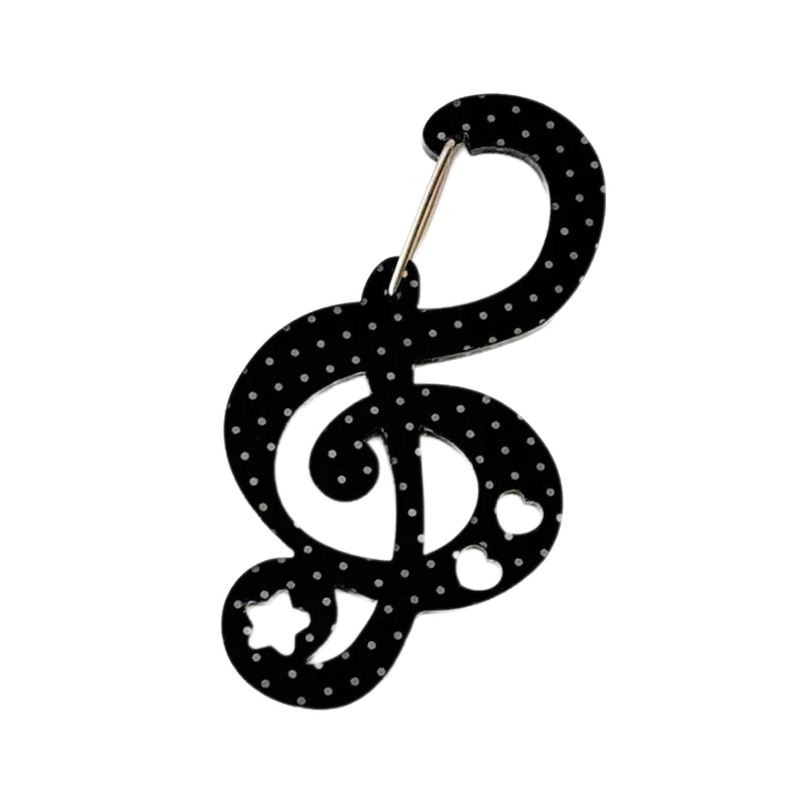 

Acrylic Star Note Shape Carabiner Hook Clips Card Holder Keychain Portable Outdoor Keyring Hook Backpack Pendant Gifts 2