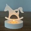 Hearts Horse Candlesticks Silicone Molds Cute Horse Candle Holder Resins Molds