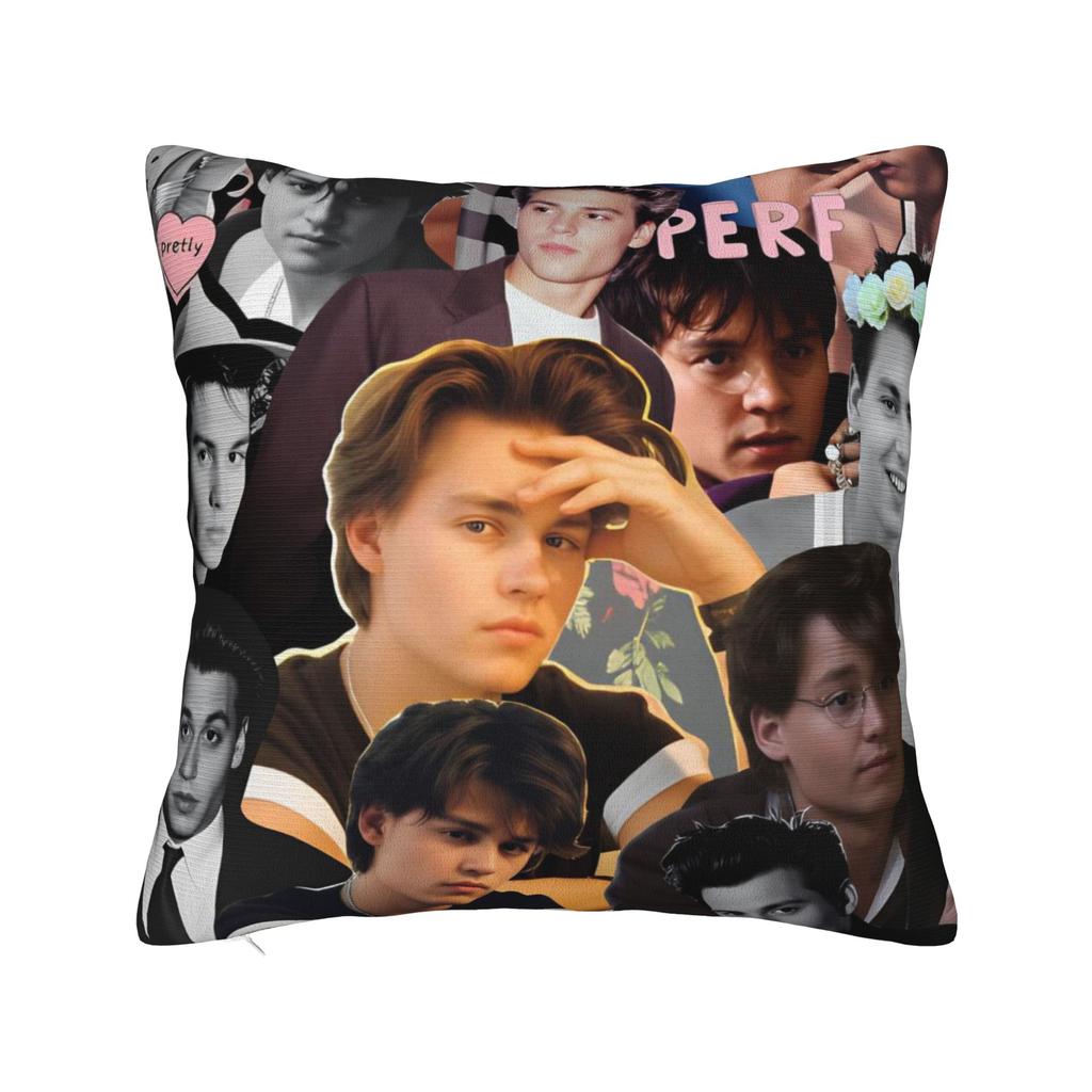Johnny Depp I Love You Pillowcases Kawaii Pillow Case For Living Room Bed Chair Custom Pillow Cover