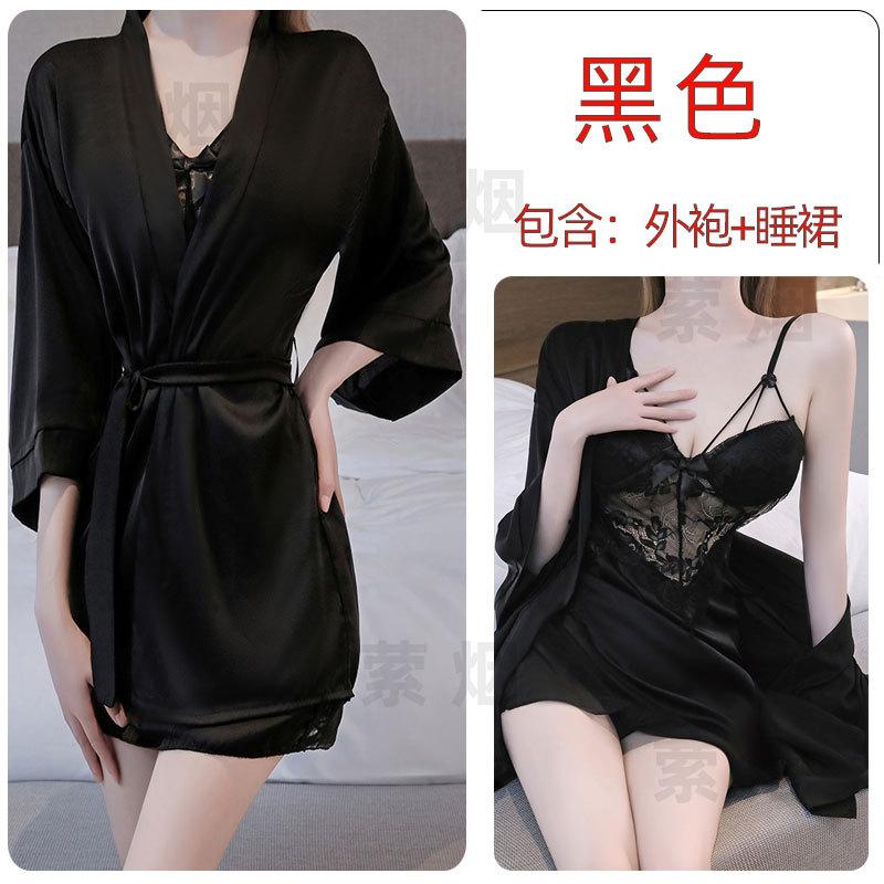 Sexy lingerie sexy lace section uniform seduction perspective passion pure lust nightdress suit