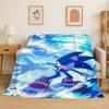 Classic Game S-Sonic Cartoon Soft Flannel Throw Blanket,Cozy Blanket for Bed,Couch,Sofa,Bedroom,Living Room,Travel,Picnic Kids