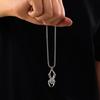 Punk Style Skeleton Pendant Necklace Skeleton Hand Gothic Clavicle Choker Halloween Necklace  Men