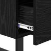 Nightstand Black Oak Look 40 x 35 x 47.5 cm Engineered Wood