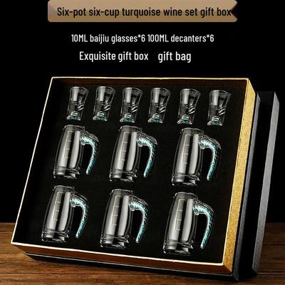 Shangqi Goldfolie Baijiu Glaswaren Geschenkset
