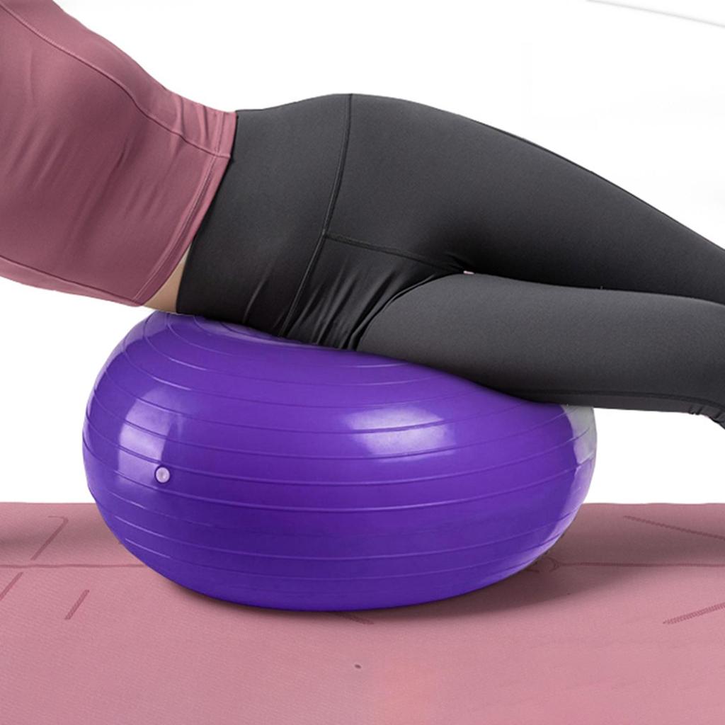 Fitnessball Ständer Rhythmische Kraft Yogaball Pilates Donut Gleichgewicht für Training Zuhause 1 Stück