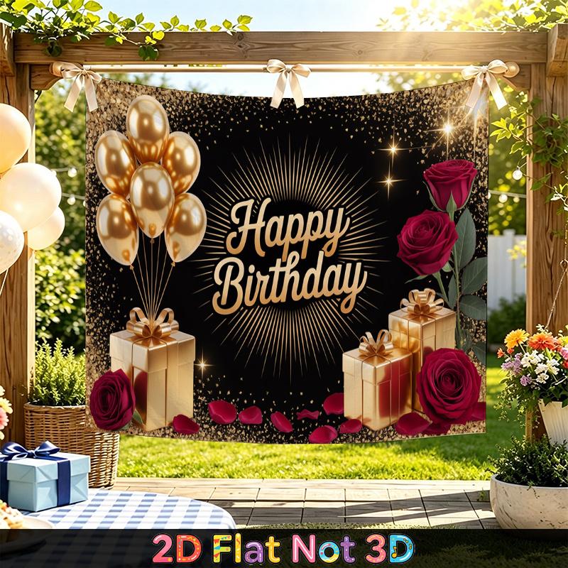 Party Backdrop Birthday Photo Booth Background Front Door Decor