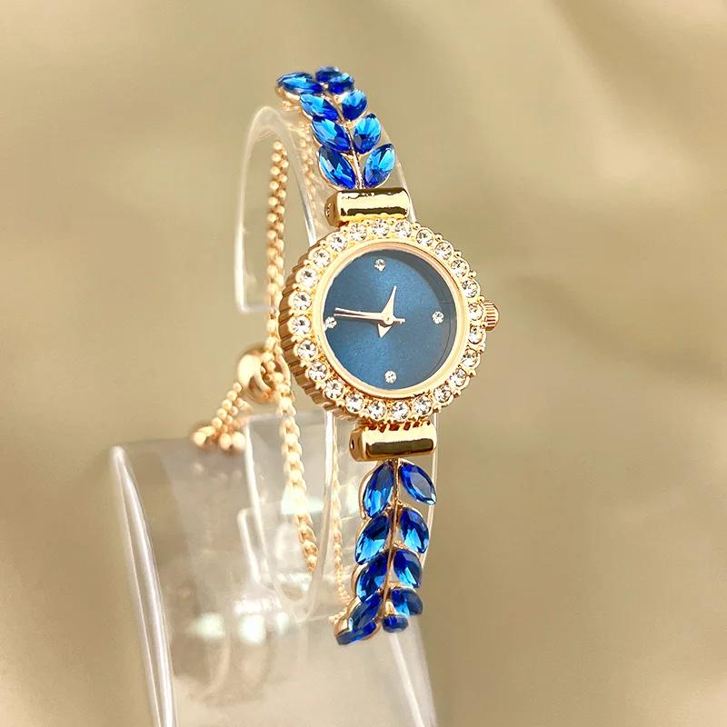 Women's Watch Simple Luxury Water Diamond Quartz Bracelet Watch