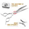 7.5-Inch Curved Magic Tooth Scissors, Pet Trimming Scissors, Thin Scissors, Professional-Grade Pet Division Special