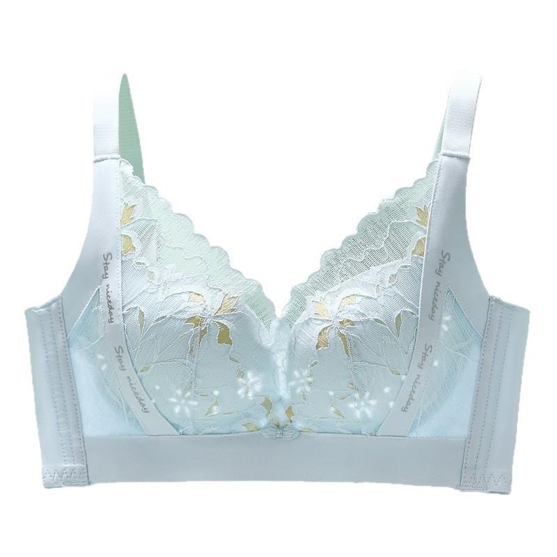 Breathable Lingerie Women's Collection Accessory Breasts Gathered Bra Anti Sagging No Steel Ring Summer Thin Bra