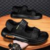 Men's shoes 2025 summer new outdoor travel beach shoes men's fashion Velcro casual comfortable soft-soled sandals