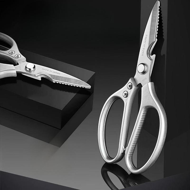 Scissors with Large Heads - Special Scissors for The Kitchen - Chicken Bone Scissors for Home Use - Multi-functional Stainless Steel Fish Killer