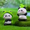 Quirkys Panda Sculptures Compactly Vehicle Dashboards Decorations Desktop Miniature Garden Design Animal Figures Display