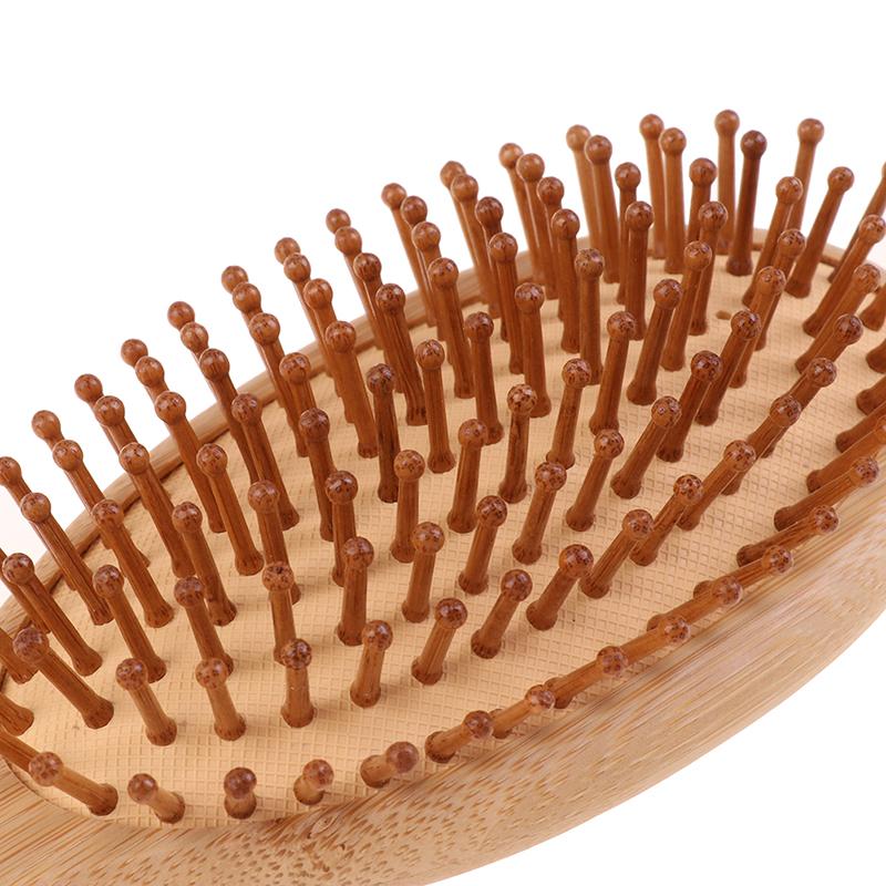 1Pc Hair Brush Women Massage Bamboo Combs Anti-Static Detangling Reduce Hair Loss Styling Tools