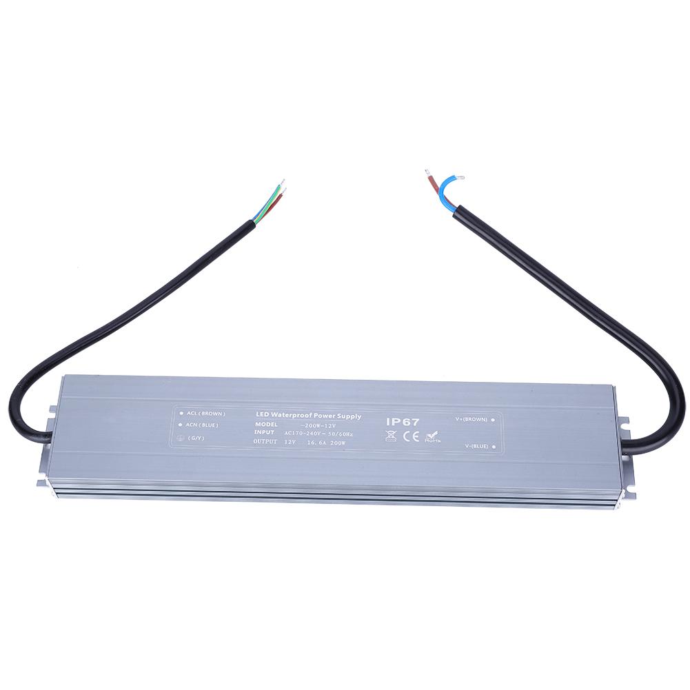 Ultradünnes wasserdichtes Schalt-AC-DC-Netzteil für elektrische Teile HRUW200W12V