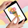 Flower Bouquet Craft Kit 24Pcs Teacher Appreciation Week Mother'S Day Flower Birthday Cards Diy Sister First Greeting Cards