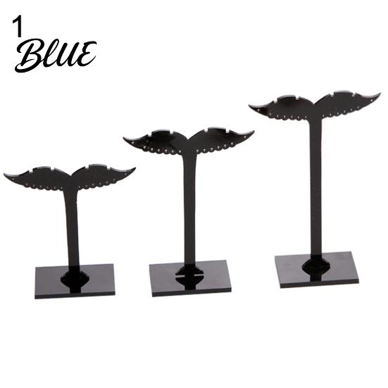 3Pcs Crotch Earring Ear Studs Jewelry Rack Display Stand Storage Hanger Holder