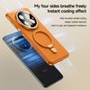 Heat Disspation 360 Rotatable Metal Stand Case For Huawei Mate 60 70 Pro+ Plus Vegan Leather Cover Eco-Friendly Shell