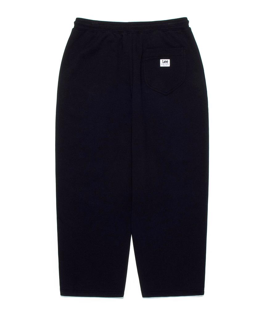 LEE Sweat One-Pleat Wide Pants Black
