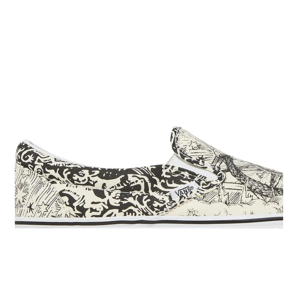 Vans Classic Slip- 'Ouroboros' (Unisex) Black / True White Skate Shoes VN0A4U38WT8