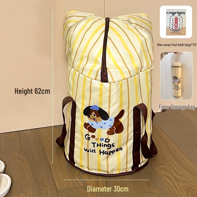 Foldable Portable Over-Calf Foot Bath Bucket for Travel and Home Use