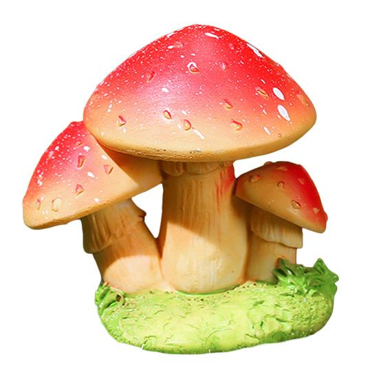 Mushroom Ornament Miniature Synthetic Resin Micro Landscape Decoration Forest Style Fairy Garden Accessories