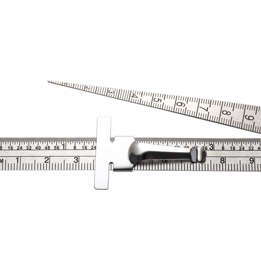 Stainless Steel Feeler Gauge Measuring Tool Gap Gauge Depth Ruler Tapered Ruler Taper Welding Gauge