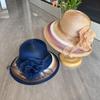 Hat Women's Organza Sun Hat Middle-aged and Elderly Korean Version Sun Protection Folding Cool Hat Summer Travel Casual Versatile Beach