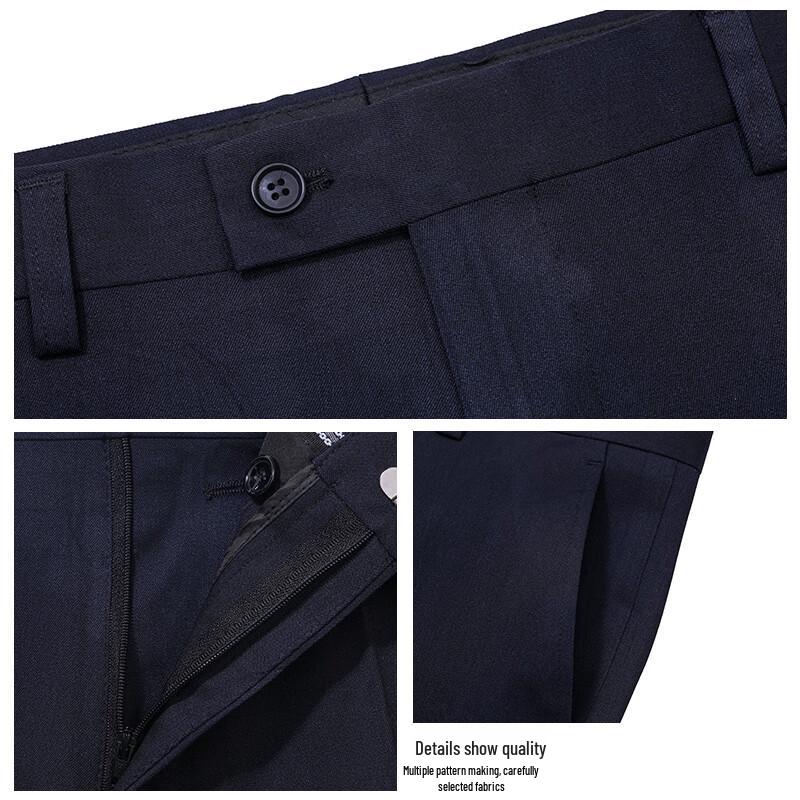 Tluoman Unisex Wrinkle-Resistant Business Suit Trousers
