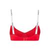 Calvin Klein Focus Gravity Band Solid Color Crossback Soft Support Wireless Bra Women Underwear Red QF6864AD-5FJ