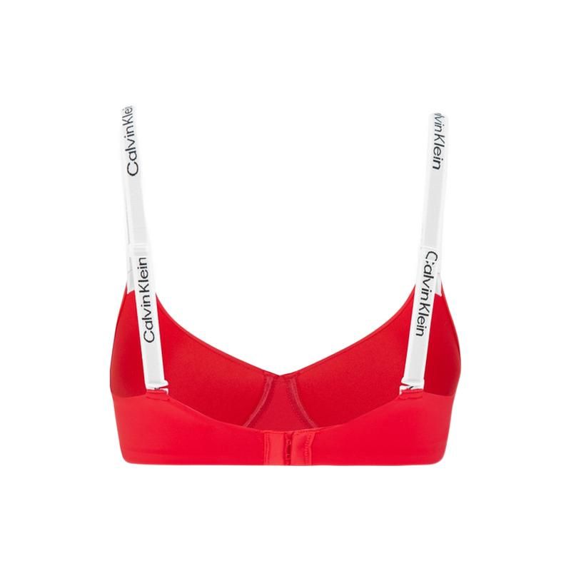 Calvin Klein Focus Gravity Band Solid Color Crossback Soft Support Wireless Bra Women Underwear Red QF6864AD-5FJ