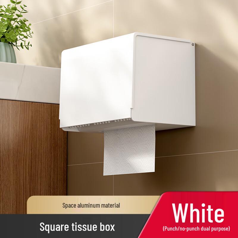 Miflame No-Drill Dual-Purpose Bathroom Tissue Holder