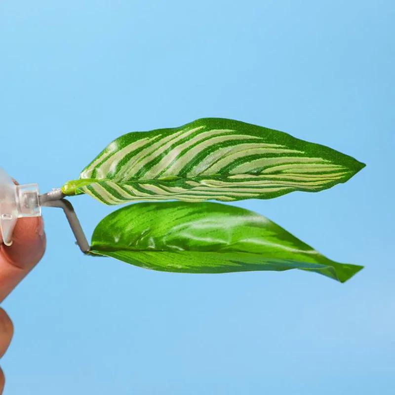 New Double Layer Fish Tank Aquarium Artificial Leaf Betta Fish Rest Spawning Ornamental Plant Betta Fish Play Relax Hide Leaf