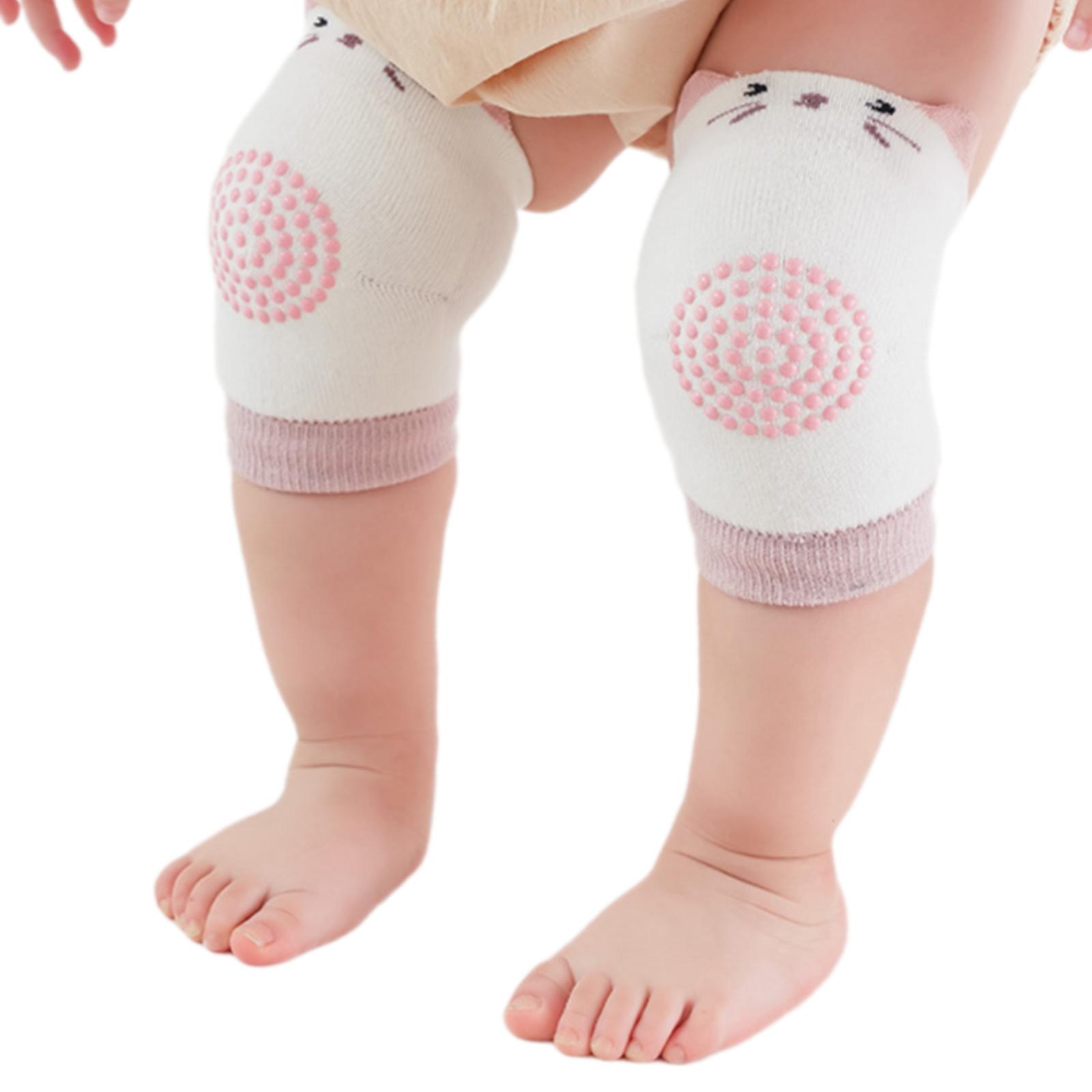 

1 пара наколенников для новорожденных, защитная подушка для коленей, безопасная подушка для ползания, защита для малышей от 1 до 3 лет белый