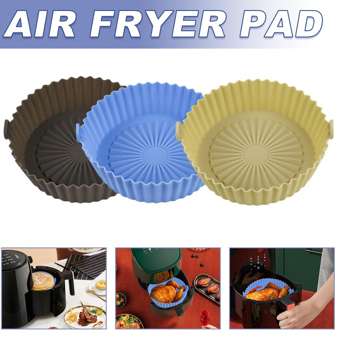 

PDTO Air Fryer Силиконовый горшок Мягкий многоразовый противень для выпечки с антипригарным покрытием Аксессуары для сковороды